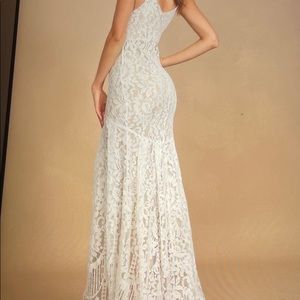 Lulus boho wedding dress.